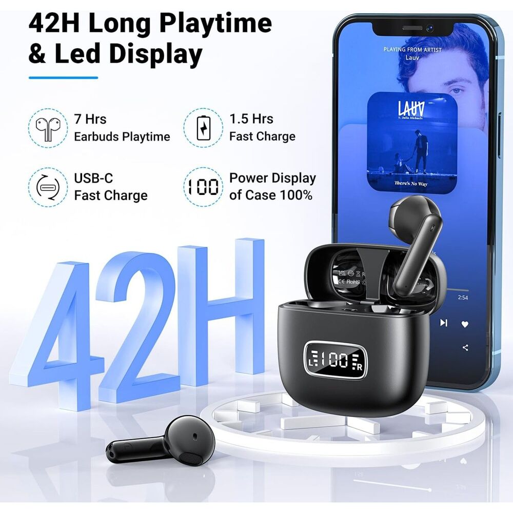 Godyse Wireless Earbuds, Bluetooth 5.3 Headphones in Ear